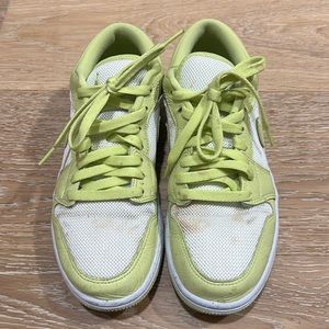 Lime/yellow accented Nike Air Jordan’s (low)